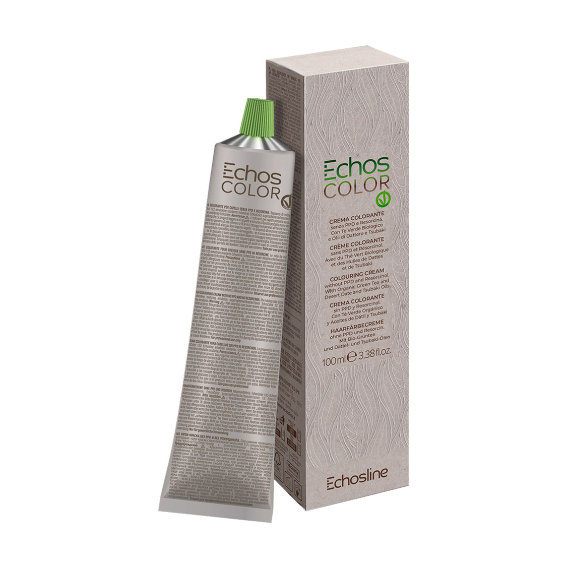 Крем-фарба для волосся Echosline Echos Color Colouring Cream без резорцину та параденілендіаміну міді, 66.0 Екстранасичений темний каштан, 100 мл